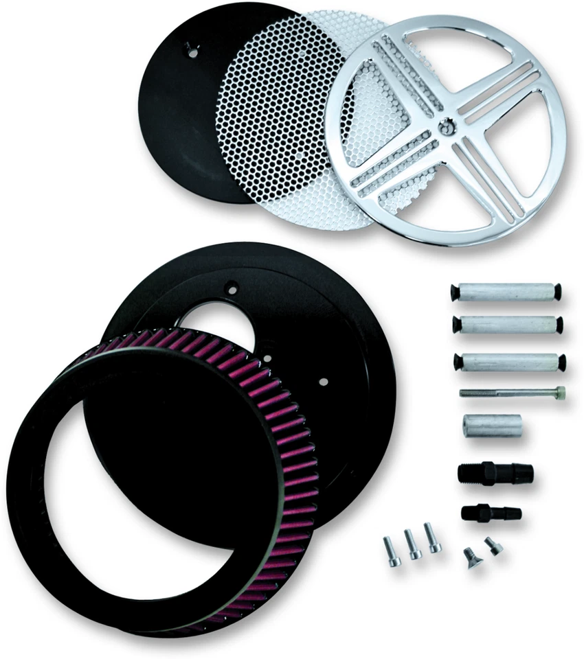 BARON BA-2361-00 xXx Big Air Kit - Cromo 03-09 Honda VTX1300C Foto 3 de 3