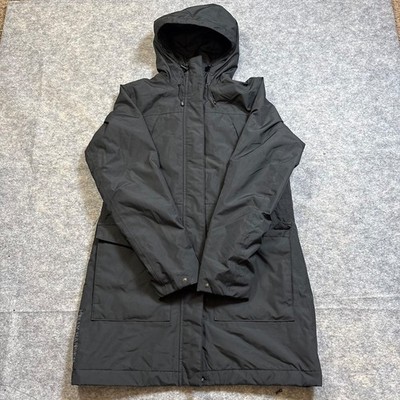 Helly Hansen Jacket Mens M Black Logo Full Zip Parka Windreaker Coat