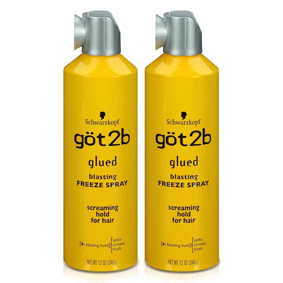 Got2b Glued Blasting Freeze Spray Strong Hold Water Resistant Hair Wig Styling - Image 4 of 4