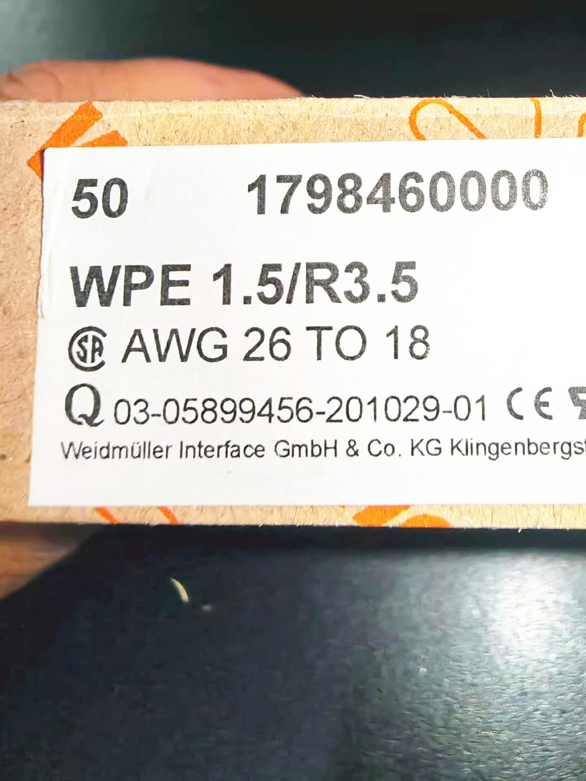 50pcs Terminal Blocks 1798460000 WPE 1.5/R3.5 Quality assurance spot stock #w