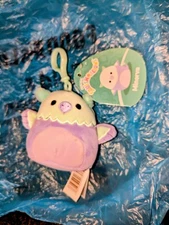 NWT Squishmallows MINERVA the Teal & Purple Griffin 3.5" plush Clip Toy