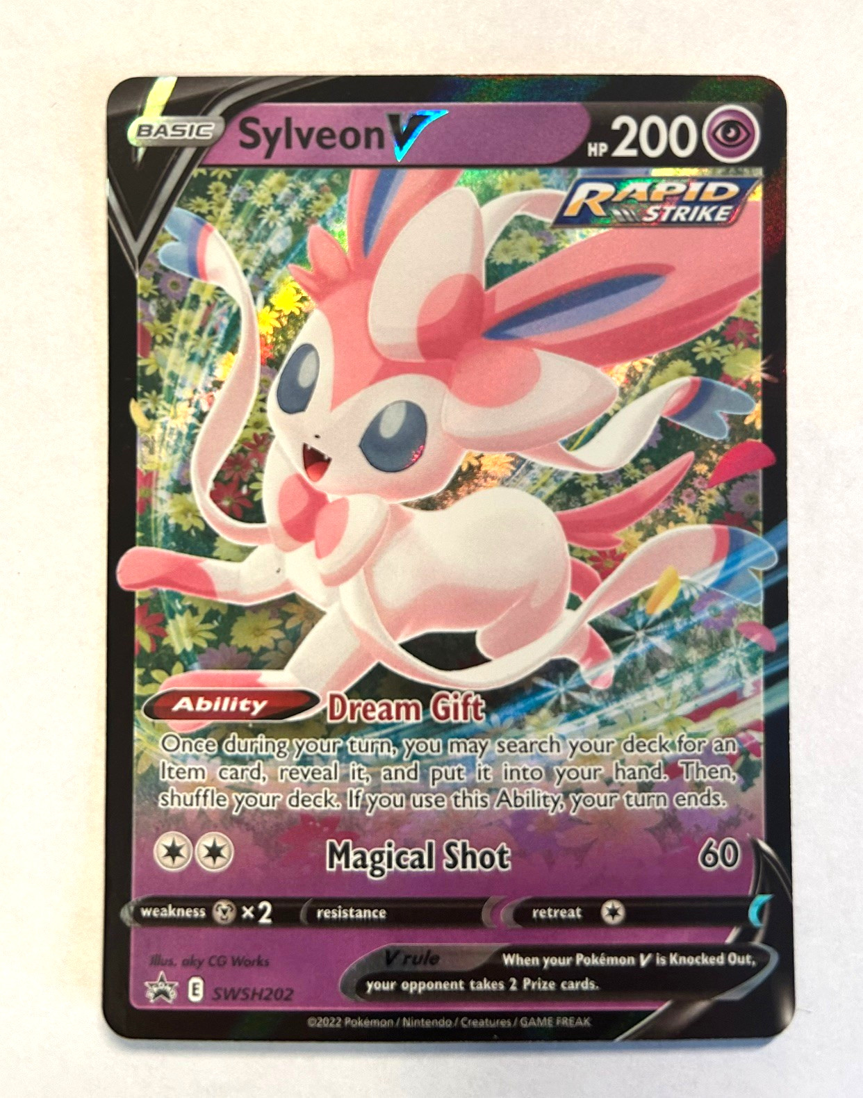Pokemon - SYLVEON V - BLACK STAR PROMO - SWSH202 - NM