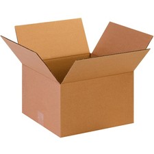 PARTNERS BRAND 13x13x8 Corrugated Cardboard Boxes, 200 /ECT-32 Kraft