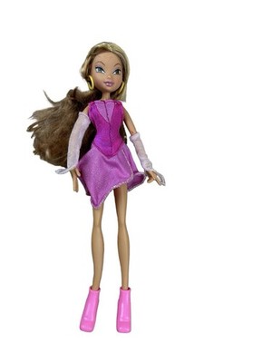 Winx Club Flora Doll Pink Outfit Boots No Wings
