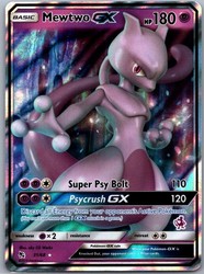 Mewtwo GX 31/68 Hidden Fates Ultra Rare Holo