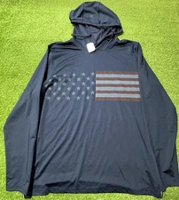 Puma Volition America Stars & Stripes Hoodie Sweatshirt Men's Medium Navy New