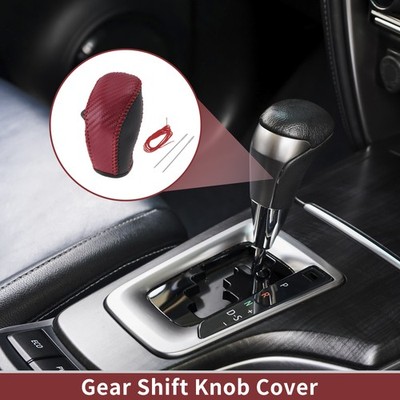 1 Stk Gangschaltknopf-Abdeckung Für Buick Envision Schwarz Rot Kunstleder