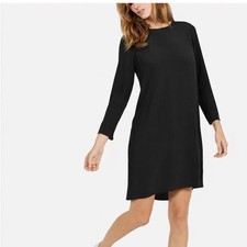 Everlane Black Silk Shift Dress