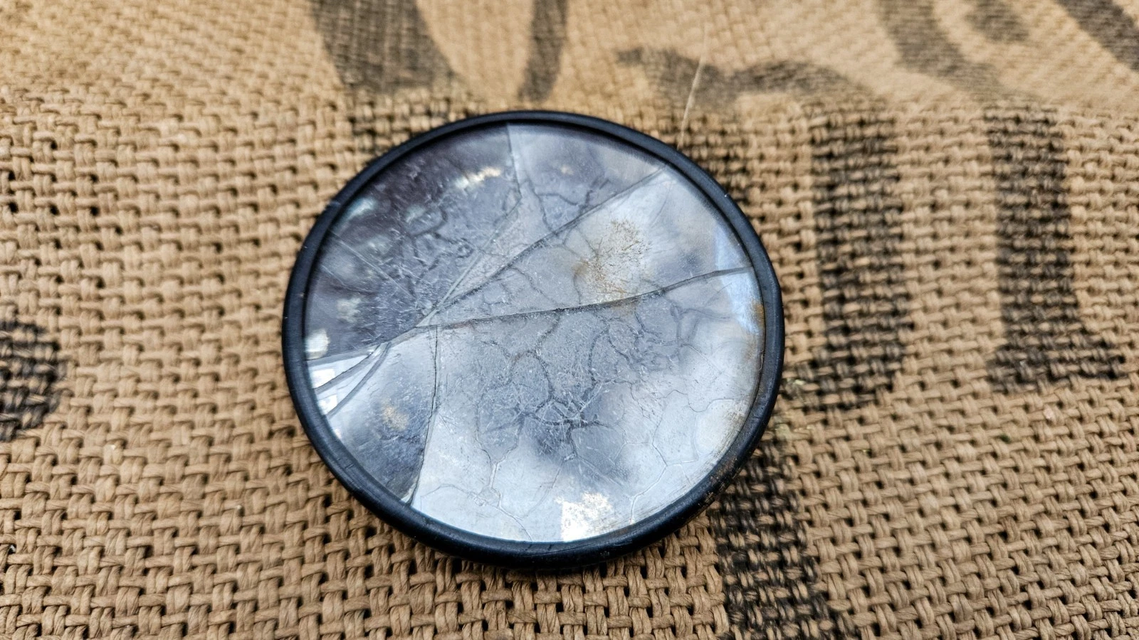 WW2 ORIGINAL GERMAN SHAVING MIRROR 1934 RELIC of SS BOOT CAMP from KURLAND