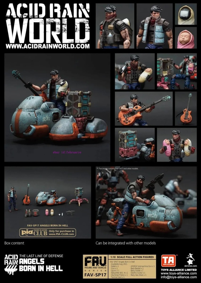 Acid Rain World 1/18 FAV-SP17 Angels Born In Hell Action Figure