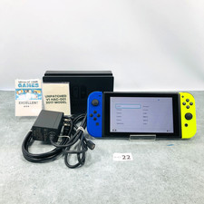EX 3 Nintendo Switch Unpatched V1 Hac-001 Console Blue yellow Region Free