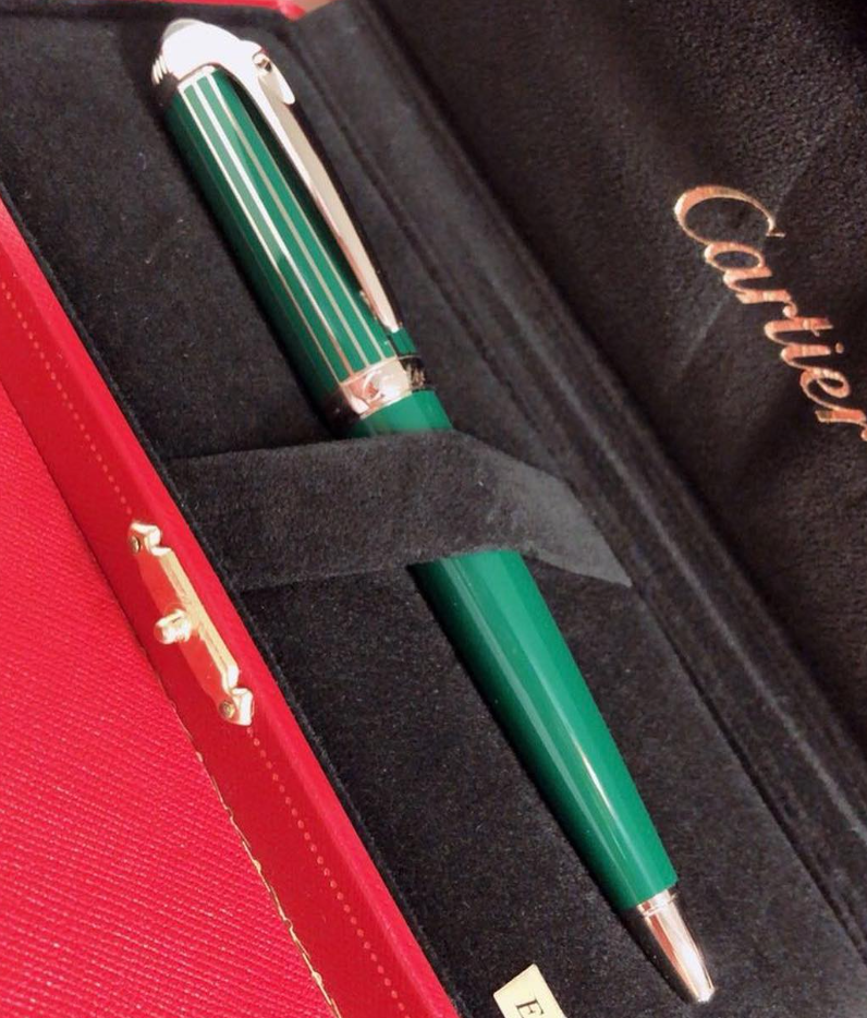Cartier 2025 Roadster Green Ballpoint Pen – Rare VIP Luxury Pen