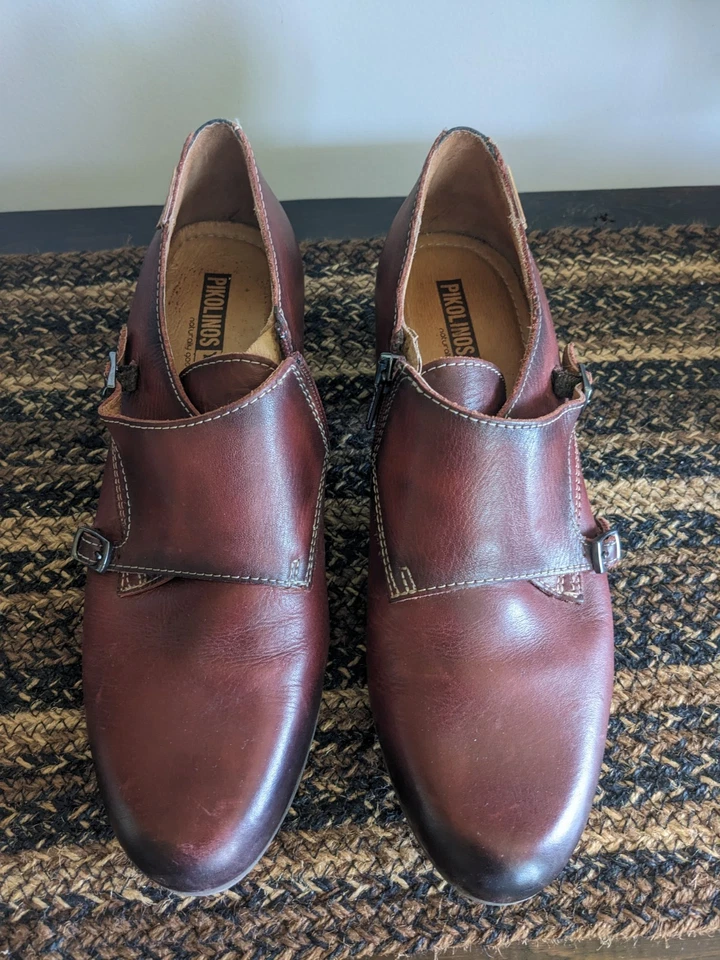 Pikolinos women’s leather shoes - Double Monk Straps Size Eu 40 - Image 2 of 4