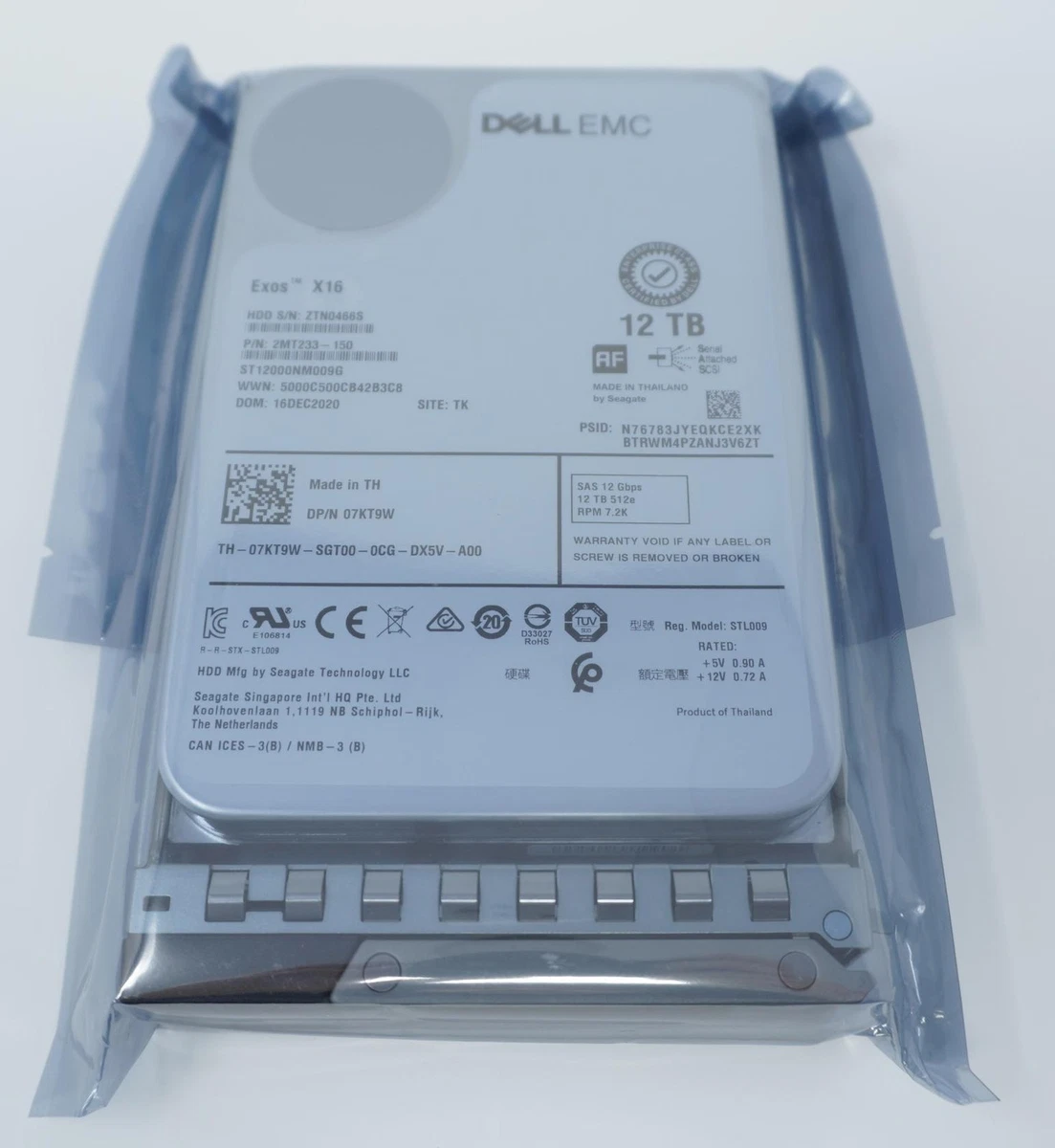 Dell SAS Internal Hard Disk Drives 12 TB Storage Capacity for sale