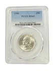 1940 Washington Quarter PCGS MS65