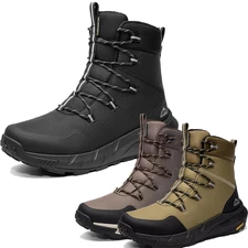 Men's Insulated Waterproof Lightweight Comfortable Hiking Outdoor Snow Boots