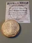 2017 1oz .999 silver coin Putin Death of the Dollar Winter Here Limited Mintage