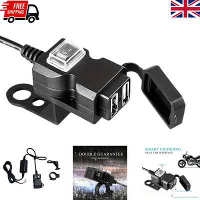 Wasserdicht Motorrad Motorrad USB Ladegerät Netzteil Buchse für Handy GPS