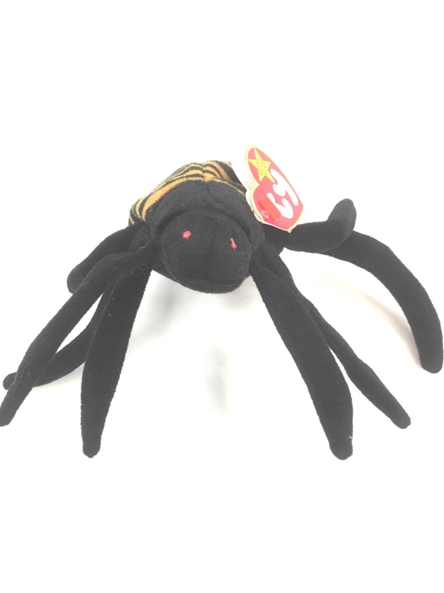 TY BEANIE BABY SPINNER Spider, NEW 6TH Generation, tiger striped