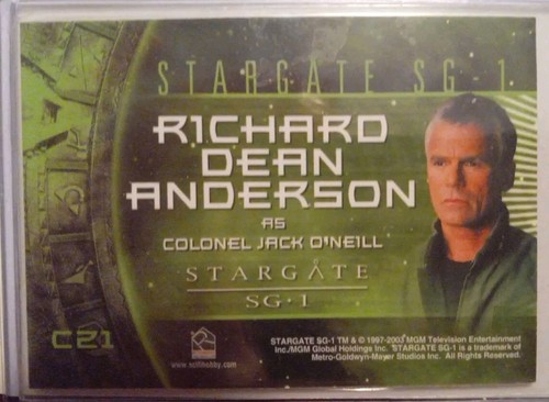 STARGATE SG-1 SEASON 6 C21 RICHARD DEAN ANDERSON AS COLONEL JACK O'NEILL COSTUME - Picture 2 of 2