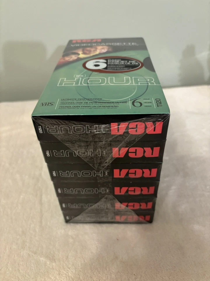 6 RCA T120 Blank Video Cassettes; 6 SLP Rec. Hours Each; 6 Unsealed. - Image 4 of 4