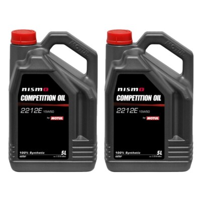Motul 102501 NISMO Competition Oil 2212E 15W50 (5 Liter x2)