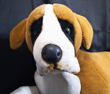 St Bernard Dog Plush Stuffed Animal E J Prima Classic Collection 31" Realistic