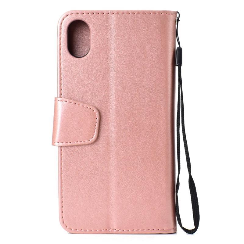 Handyhülle Für IPhone XS Max – PU Leder Klapphülle Mit Blumen-Motiv, Standfunktion & Kartenfächern