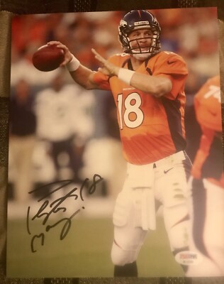 Peyton Manning autograph 8 X 10 signed photo PSA Denver Broncos | eBay