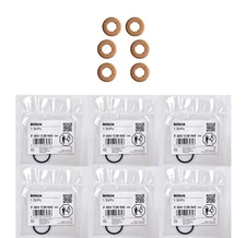 Bosch, BMW 7 740 d (E38) Diesel Injector Outer Body & Copper Base Washer Kit x 6