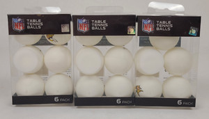 Lot of 17 Minnesota Vikings Table Tennis Ping Pong Beer Pong Balls NFL Team Logo
