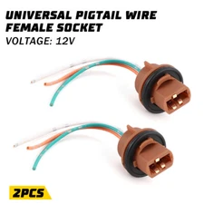 Pigtail Wire 2644 Female Socket 7443 Two Harness Front Turn Signal Plug EAG