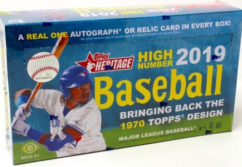 2019 TOPPS HERITAGE HIGH NUMBER BASEBALL HOBBY BOX BLOWOUT CARDS - Afbeelding 1 van 2
