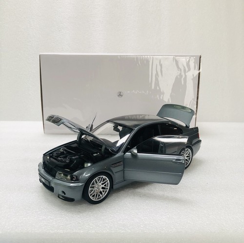 1/18 Norev 2003 BMW M3 CSL E46 Grey Metallic Diecast With Opening Limited - Picture 2 of 24