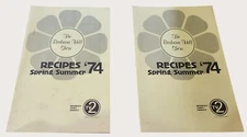 2 The Barbara Hill Show Recipes 1974 Spring/Summer Identical Cookbooks Vintage