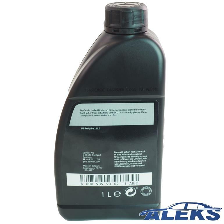 8 Liter Original Mercedes Benz AMG Motoröl SAE 0W40 229.5 