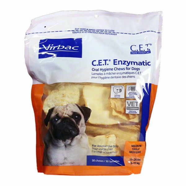 Virbac CET Enzymatic Oral Hygiene Chews for Canine Medium (1125lbs