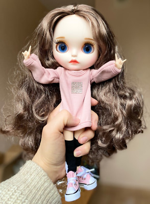 12 Zoll Neo Blythe Factory Puppe große Brüste gemischtes Haar individuell mattes Gesicht Spielzeug Geschenk zum Selbermachen