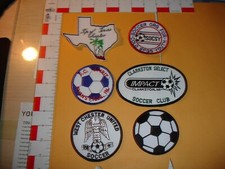 Soccer Patch Set vintage 6 patches