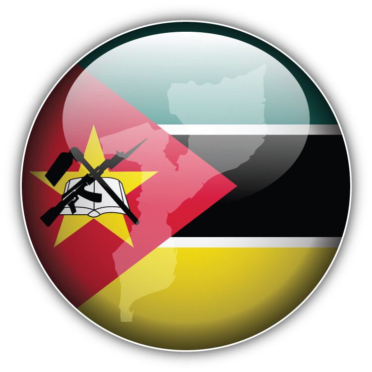 Decal Laptop Color Colorful Mozambique Flag Flag H686