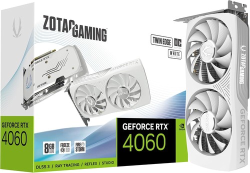 ZOTAC Gaming GeForce RTX 4060 8GB Twin Edge OC White Edition BRAND NEW UNOPENED
