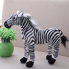 Plush Toy Doll Zebra Black and White