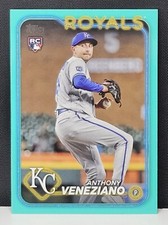 2024 Topps Series 2 Anthony Veneziano RC #425 Aqua Parallel Fanatics Exclusive 
