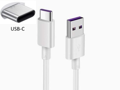 USB-C 5A Schnellladekabel Datenkabel High Quality 1m weiß