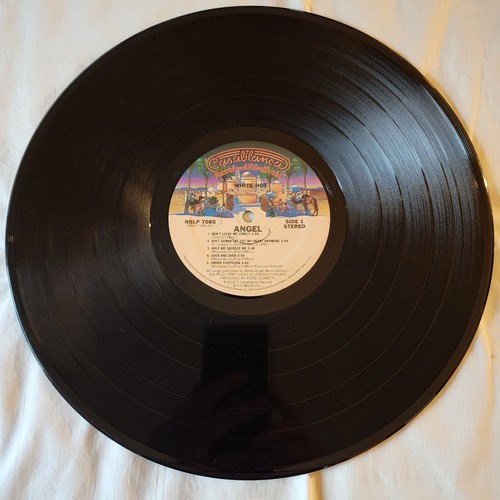 ANGEL White Hot 1977 CASABLANCA LP VG+ with Merch Insert - Picture 7 of 8