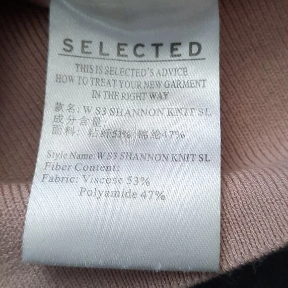 Selected Womens Wear Cutout Sleeve Boat Neck Sweater Size Small - Изображение 4 из 4