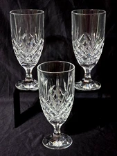 GODINGER Crystal DUBLIN 7.75" Iced Tea Glass - SHANNON Collection  - Set Of 3