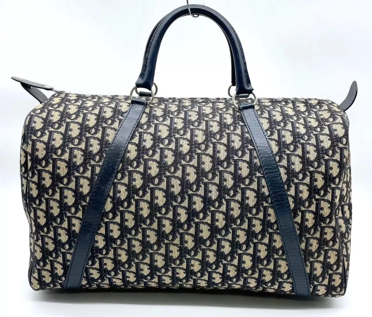 Grand sac DIOR 40 Trotter Boston Duffle 15,7 x 9,4 avec certificat authentique