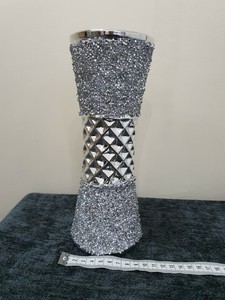 large crushed diamond vase