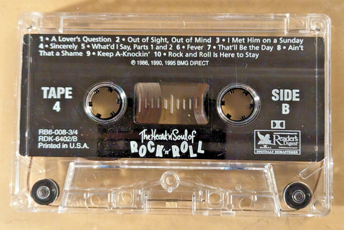 THE Heart N Soul of Rock N Roll Cassette Tape Set of 4 Readers Digest 50s & 60s - Picture 6 of 6